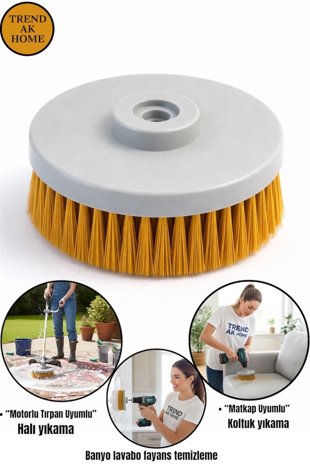 Carpet Washing Brush - Drill and Motorized Trimmer Carpet Washing Attachment (Carpet Washing Brush)