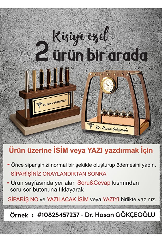 Masa Üstü Denge Topları Saatli Orta Boy - 2