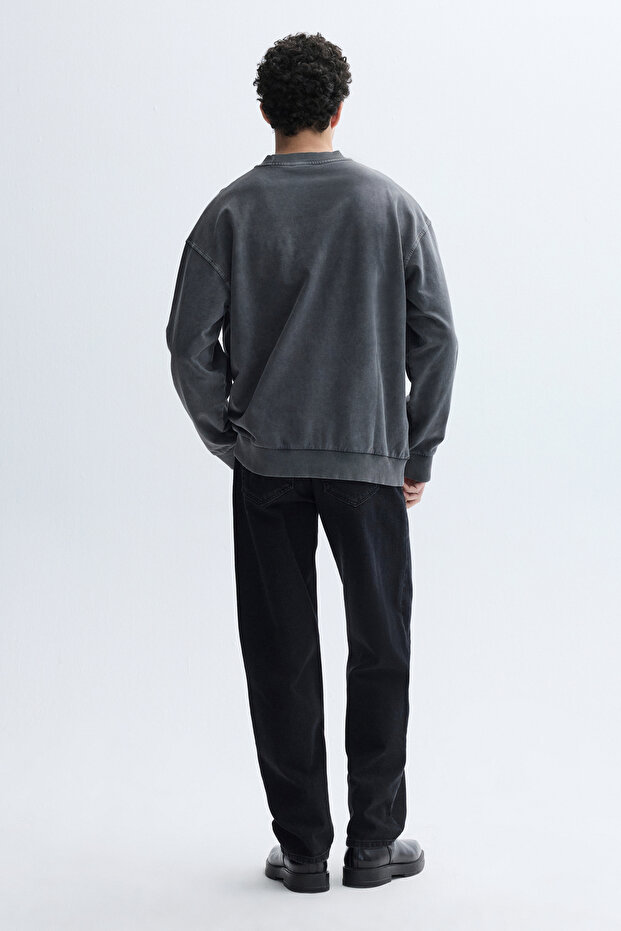 KANGURU CEPLİ OVERSIZE SWEATSHIRT - 2