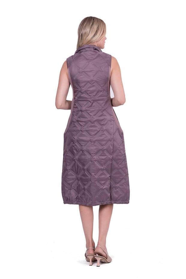 Pervane Kapitone Yelek GÜL KURUSU - 3