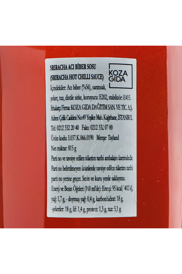 Sriracha Acı Biber Sosu 815 gr - 7
