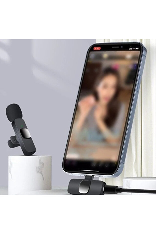 Microfon wireless K8 tip lavaliera conector USB tip C - 2