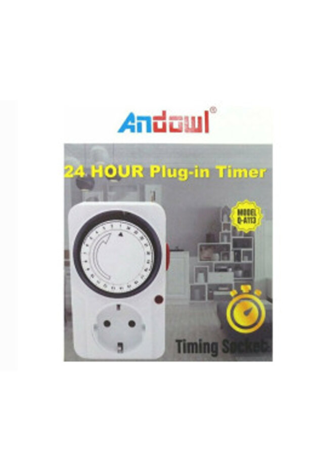 Programmable socket with 24h segment timer - 2