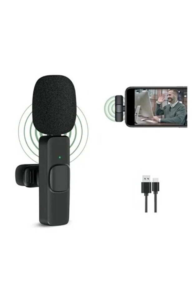 Microfon wireless K8 tip lavaliera conector USB tip C - 3