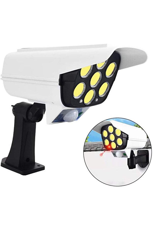 Solar Camera Lamp 77LED COB LIGHT Sensor + Remote Control - 2
