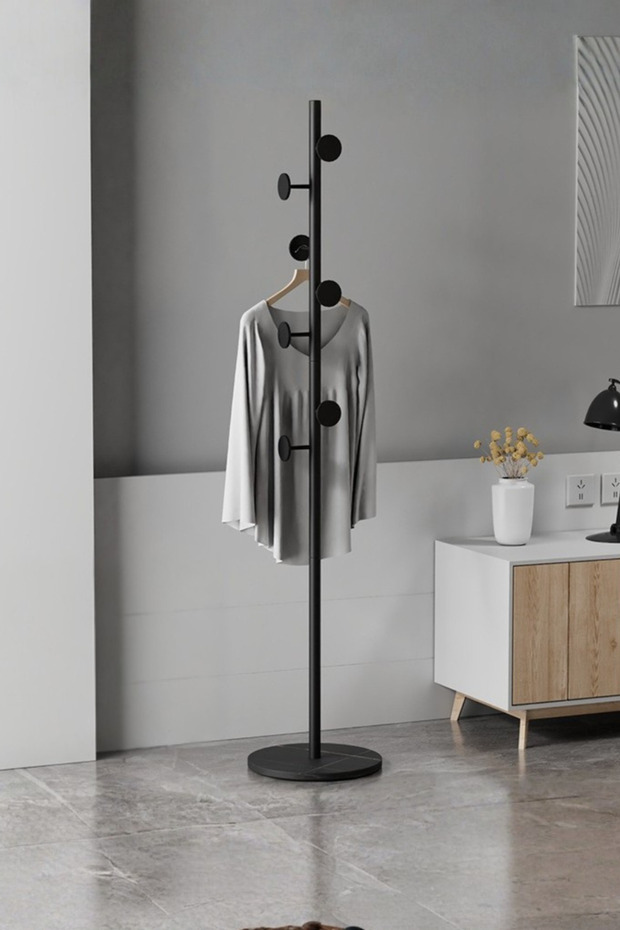 حامل شماعة لتعليق الملابس والمعاطف متعدد الاستخدامات - 1