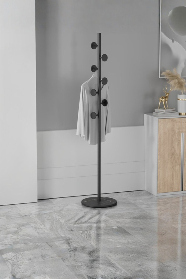 حامل شماعة لتعليق الملابس والمعاطف متعدد الاستخدامات - 3