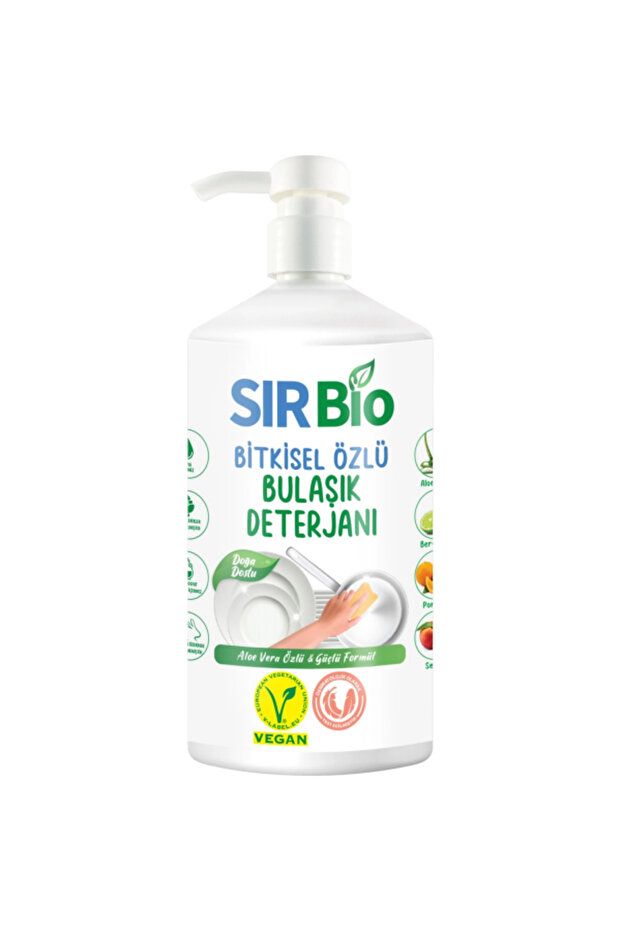 Bitkisel Özlü Elde Bulaşık Deterjanı 1000 ml Pompalı Şişe - 1