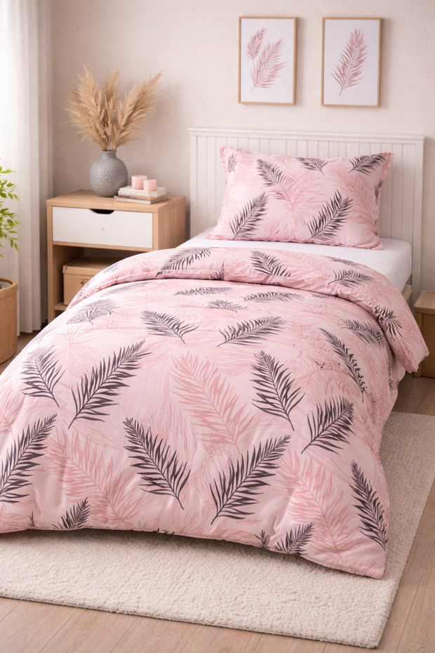 Single Size Fitted Sheet Duvet Cover Set | Cotton