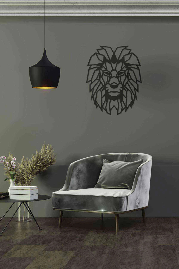 Aslan Figürlü 3d Mdf Tablo - 2