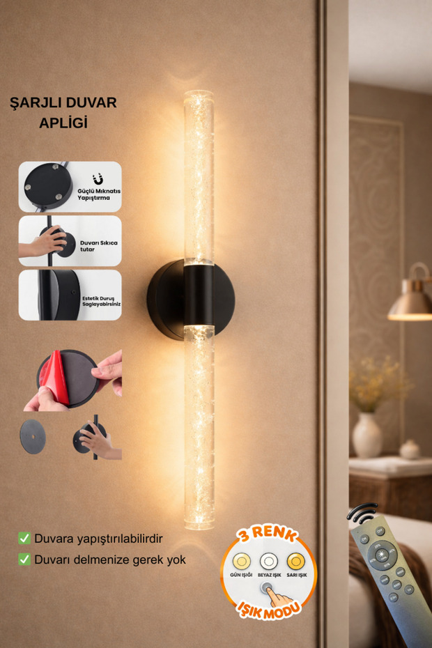 Bubble Şarjlı Aplik - 1