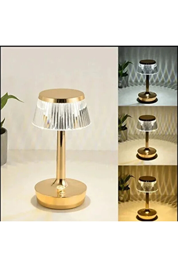 Rio Şarjlı Masa Lambası 3 Renk Dokunmatik - 3