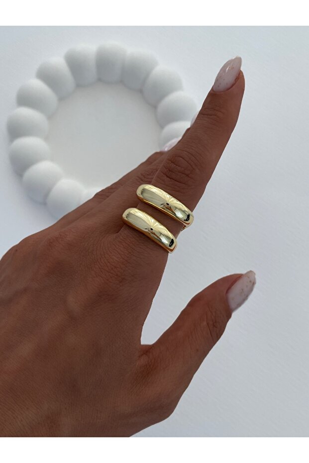 خاتم بومبيلي ذو المظهر المميز مكون من قطعتين - 1