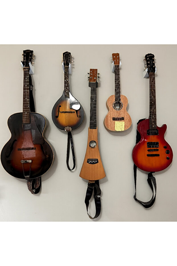 Gitar Duvar Askısı Beyaz - 3