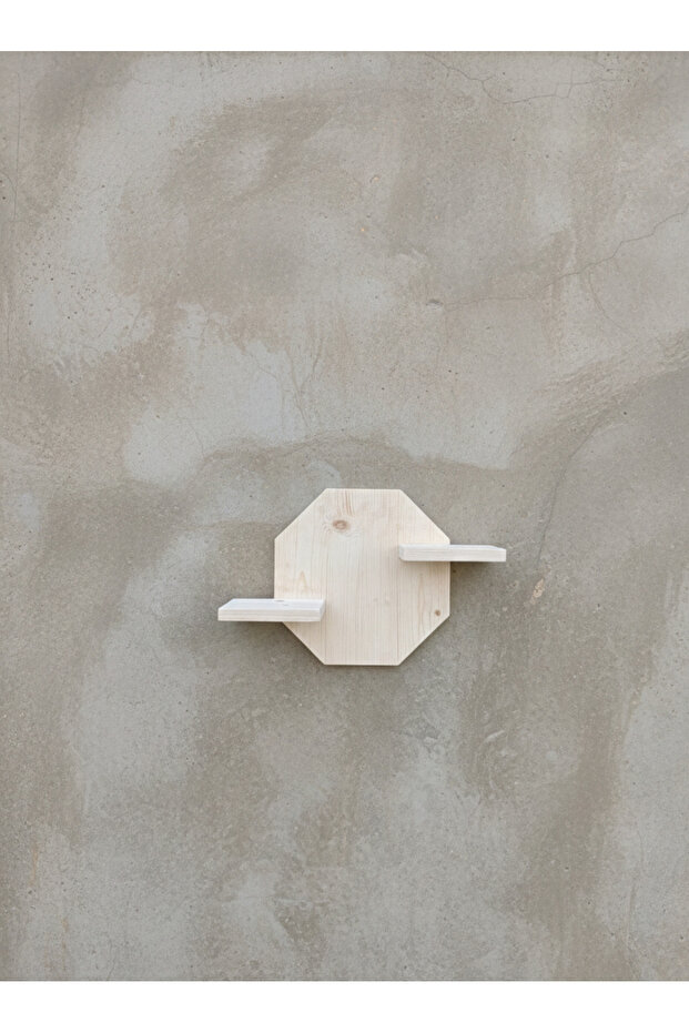 Ahşap duvar rafı - 4