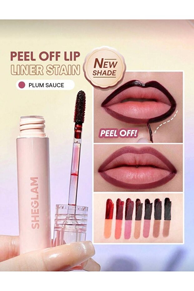 Fall in Line Peel-Off Lip Liner (Plum Sauce).
