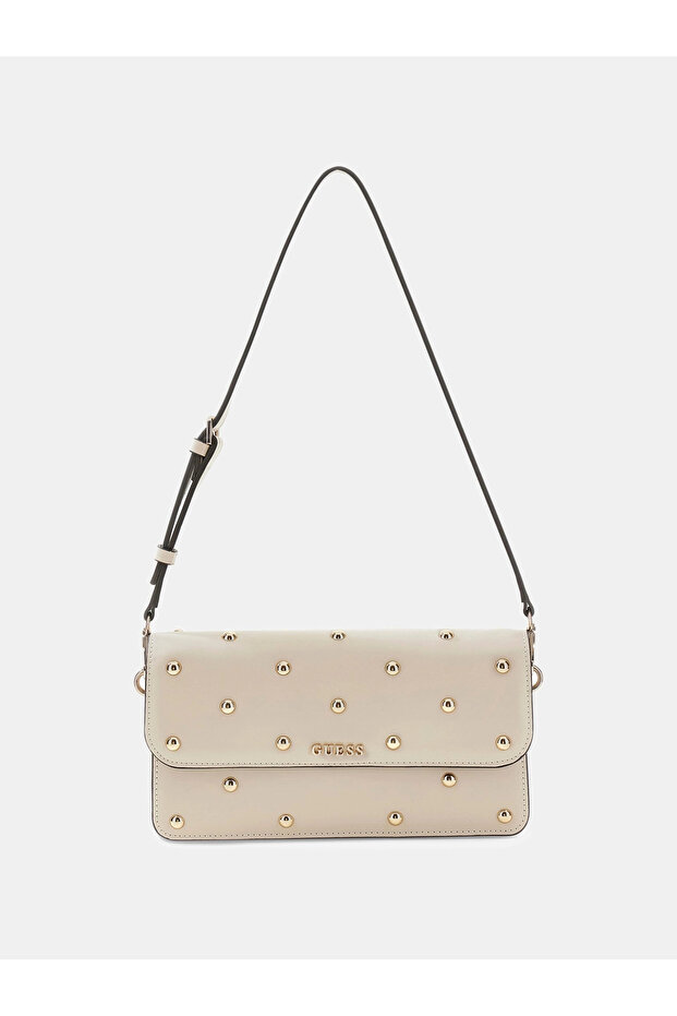 Sadie Flap Shoulder Women's Beige Shoulder Bag Hwvg8118190-Lta