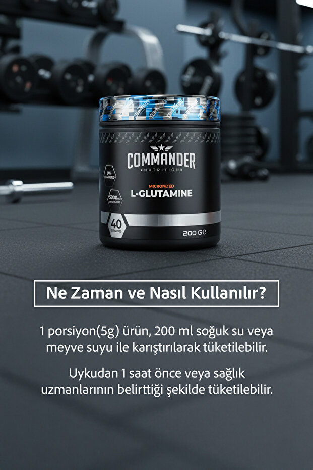 L-Glutamine 200g (40 Servis) - 6