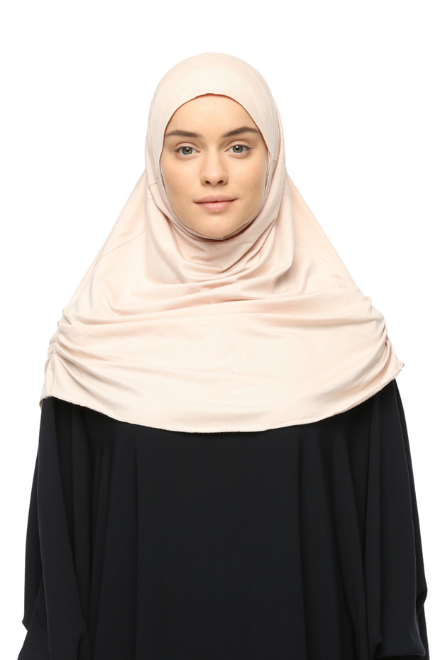 Ready Turban Drawstring Pleated Practical Scarf Hijab Hijab - Prayer Cloth - T150-b54