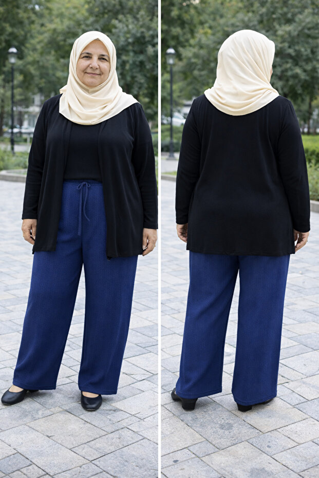 Rahat kalıp pantolon - 1