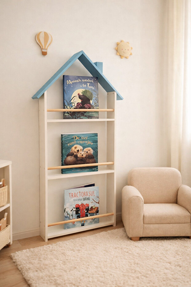 Bibliotecă tip casuță - 6