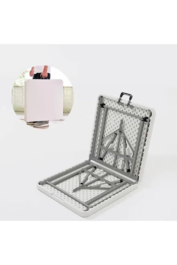 White folding table - 2