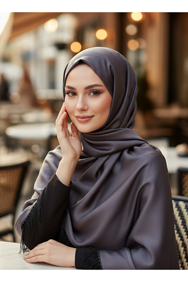 Shiny Lilac Shawl - 5