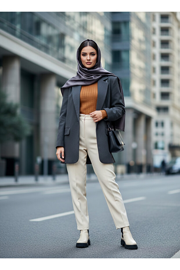 Shiny Lilac Shawl - 4