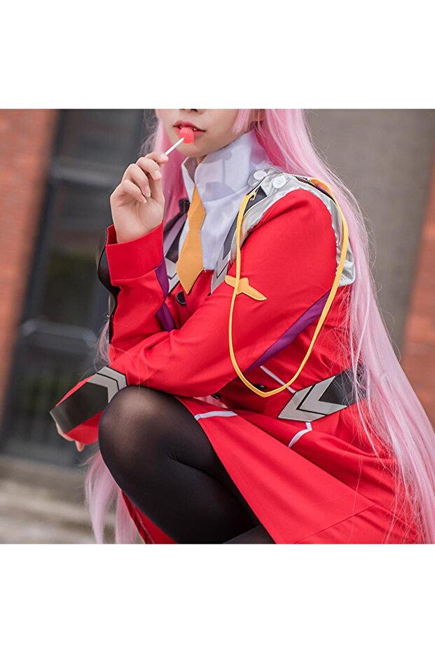 Zero Two Cosplay Elbise - 3