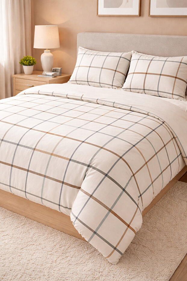 Double Patterned Duvet Cover Set (Without Sheets) - 2