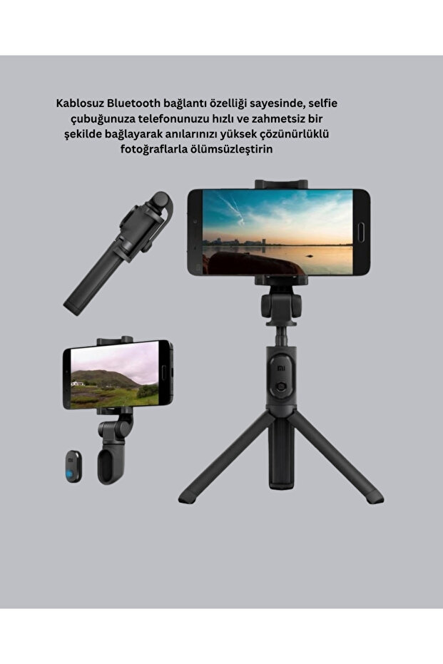 عصا سيلفي بلوتوث – 360 °   رأس قابل للدوران، اتصال لاسلكي - 4