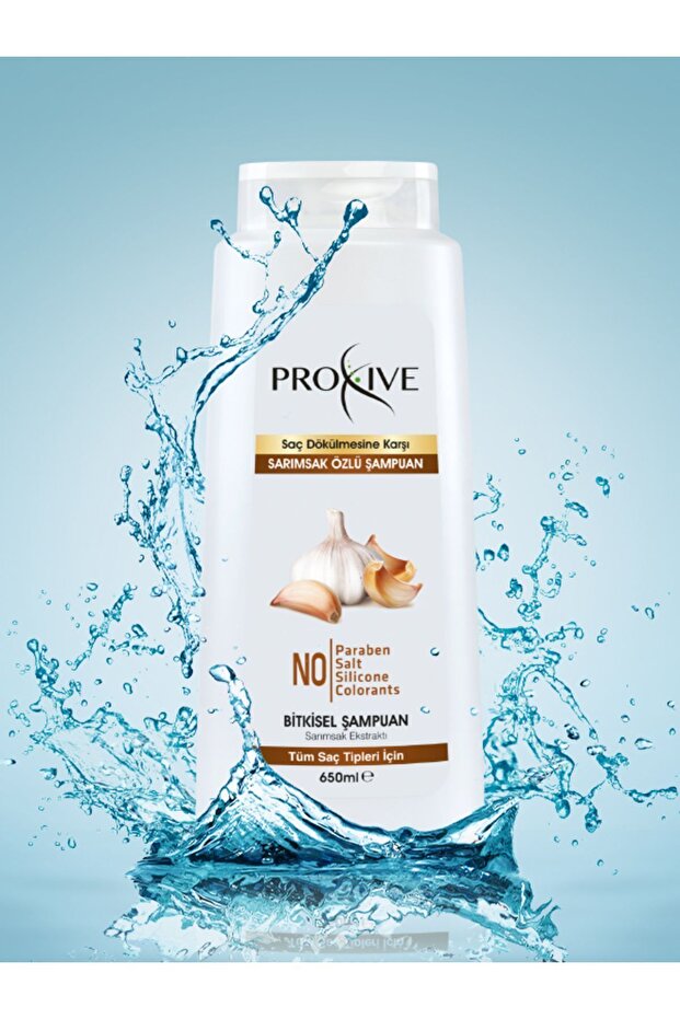 650 Ml Herbal Garlic Extract Shampoo - Salt-free, Paraben-free and Silicone-free