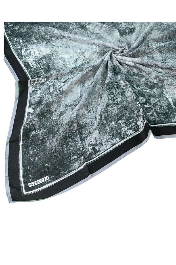 Winter Egyptian Scarf with Cloud Pattern - 1