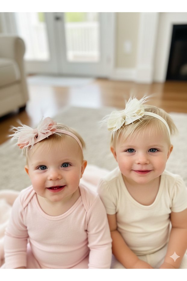 2-Piece Fuzzy Elastic Baby Headband – Headband – Headband – Headband