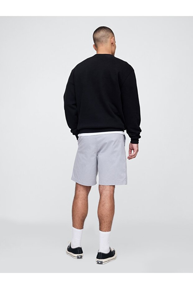 Erkek Siyah Essential Khaki Şort - 6