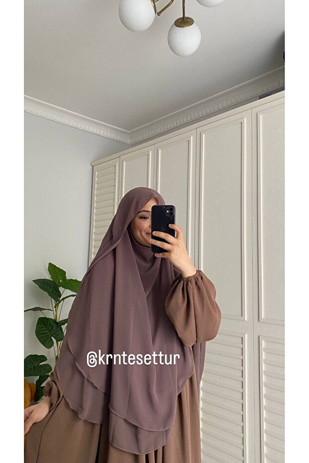 Aerobin dress and shaded souffle Hajj Umrah khimar abaya souffle