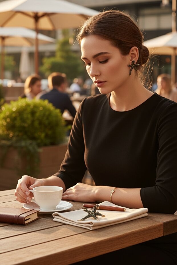 أقراط بنمط نجم البحر - 5