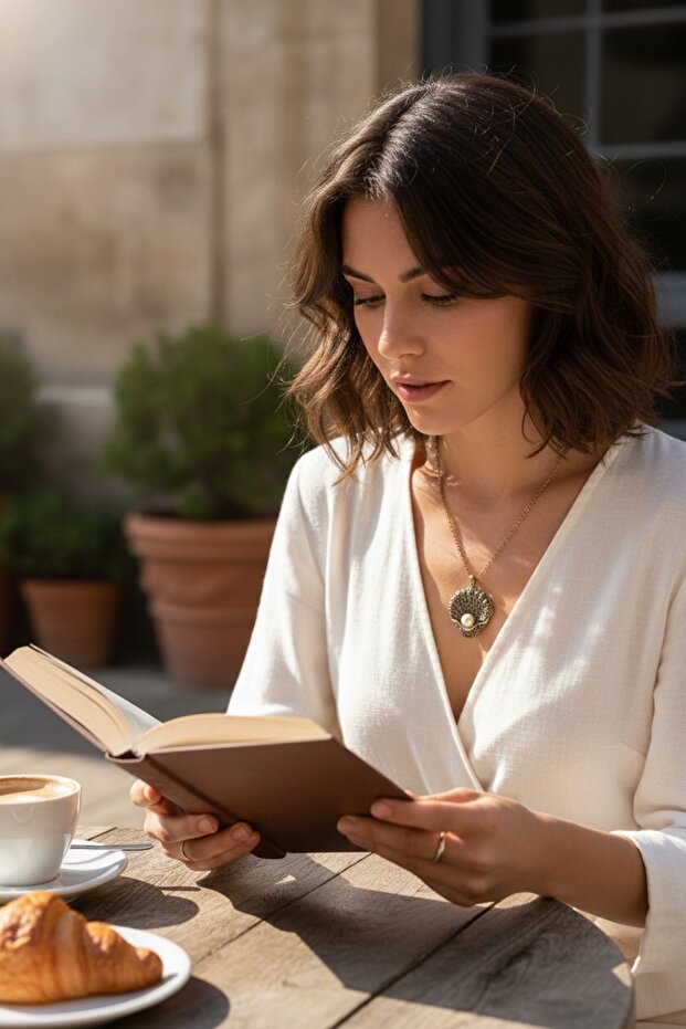 قلادة على شكل صدفة البحر - 1