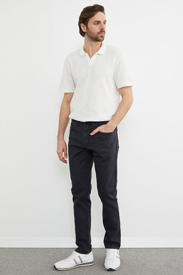 Düğmeli Regular Fit Jean - 3