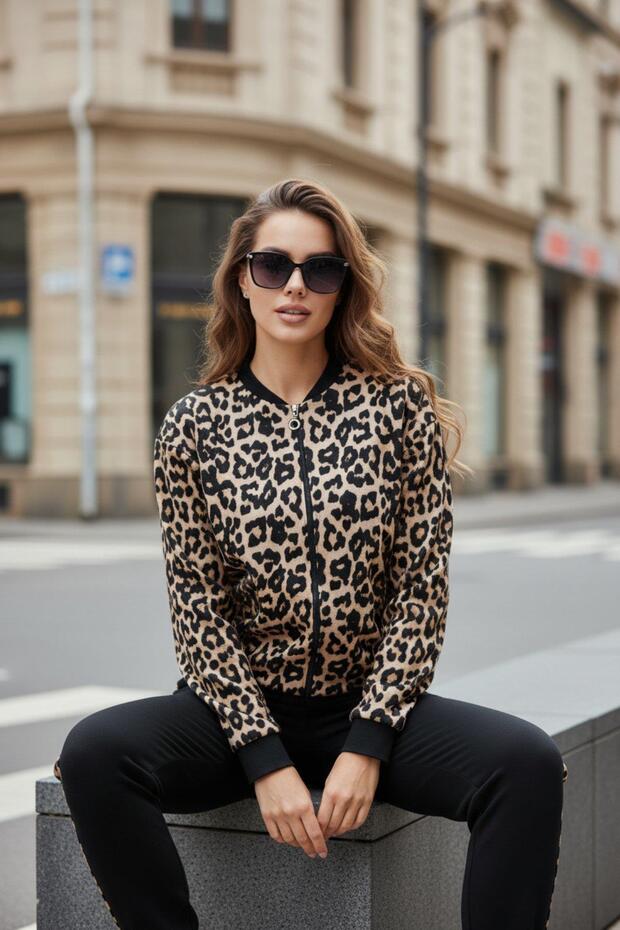 imprimeu leopard Costum dublu - Leopard - 2