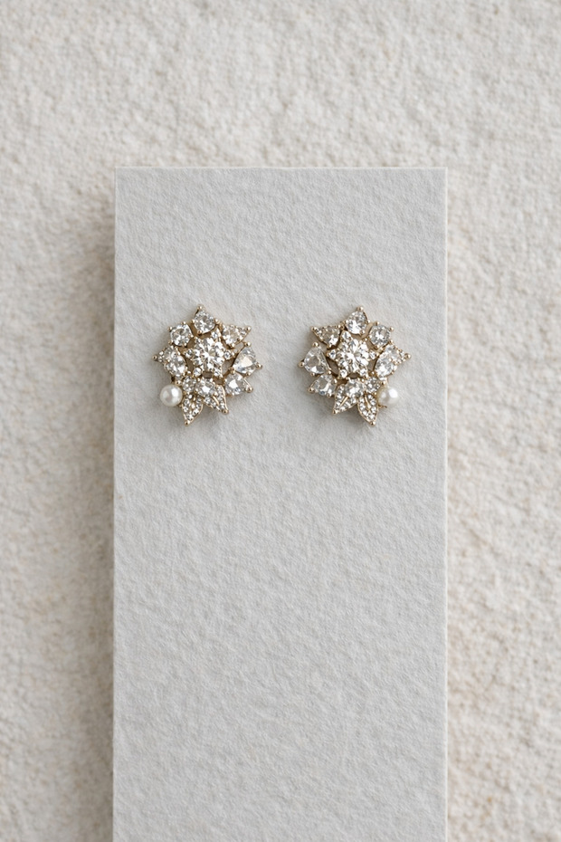 Steel Stone Brinkley Sparkling Earrings -No Tarnishing-