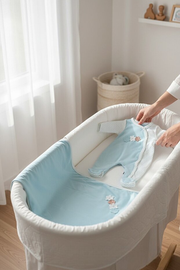 Baby Single Layer Blanket and Rompers Set