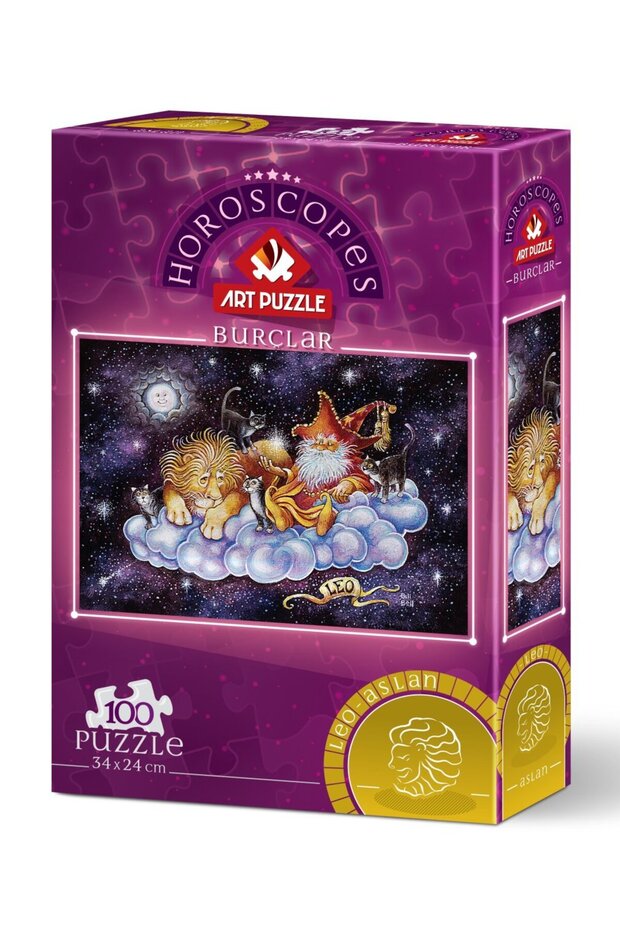 Aslan Burcu 100 Parça Puzzle - 1
