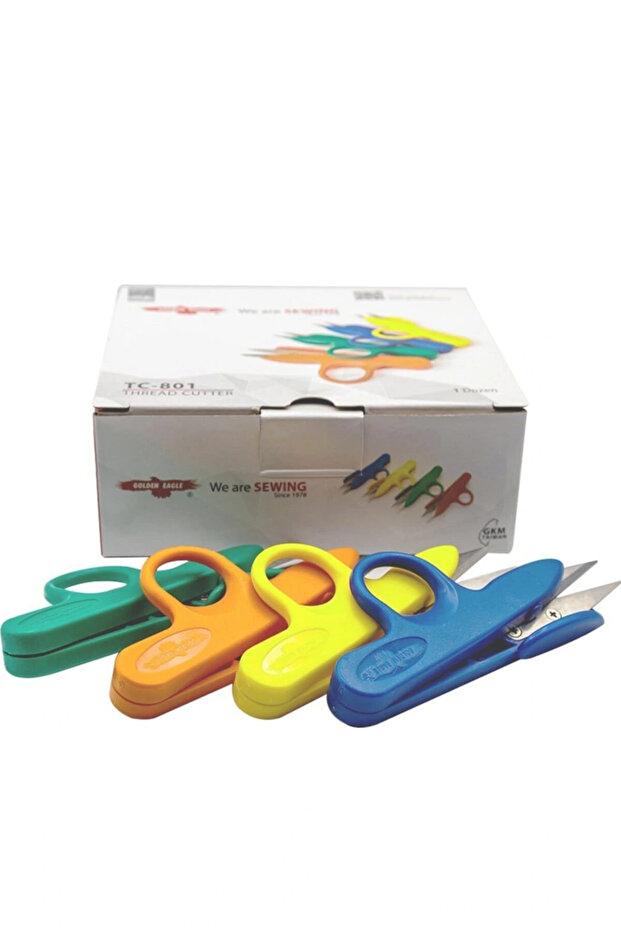 Thread Cleaning Scissors Plastic (12 Pieces) - 1