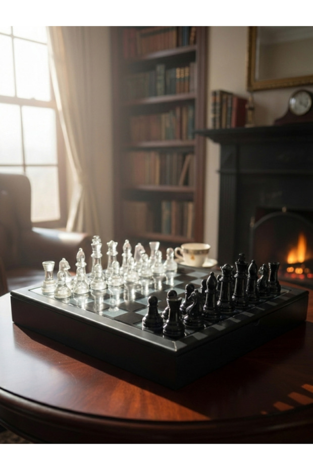 Kutulu Cam Satranç Seti - 5