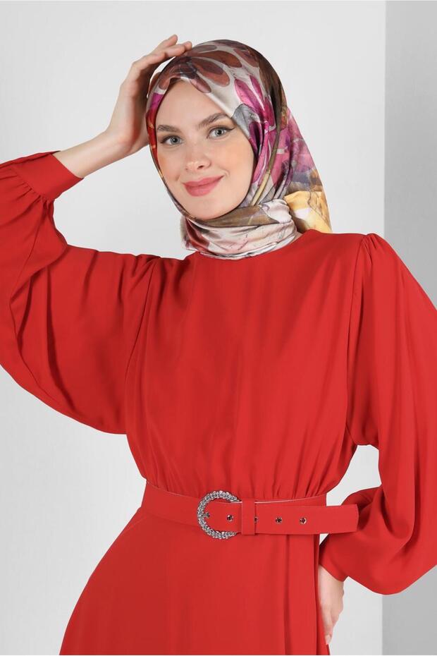 ALVINA FLOWER PATTERNED SCARF 8227