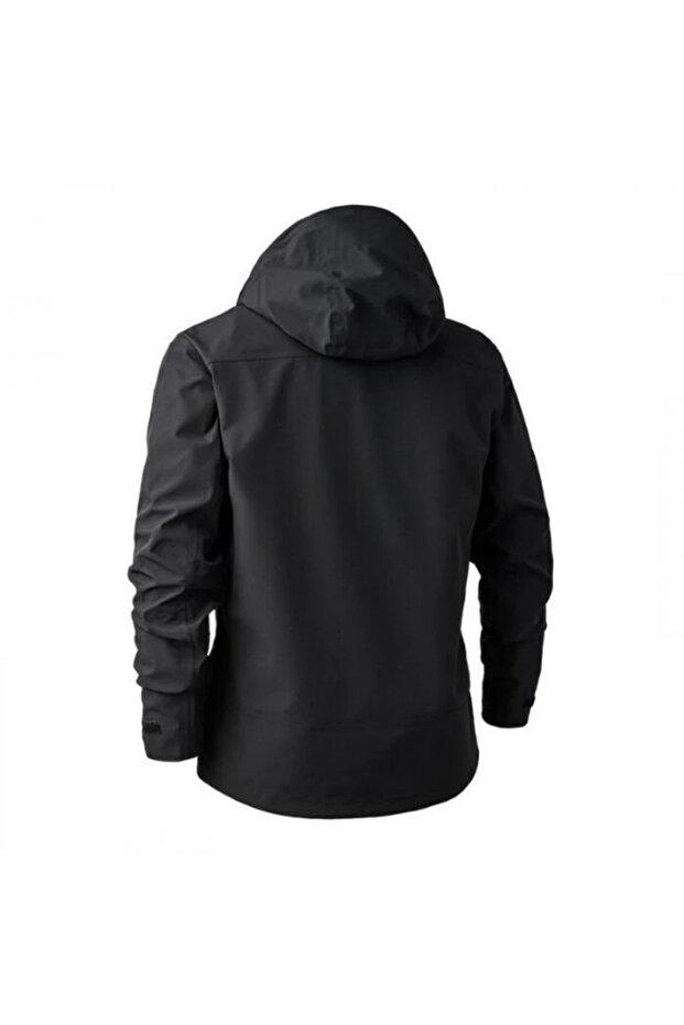 Sarek Shell Kapüşonlu Siyah Mont - 3