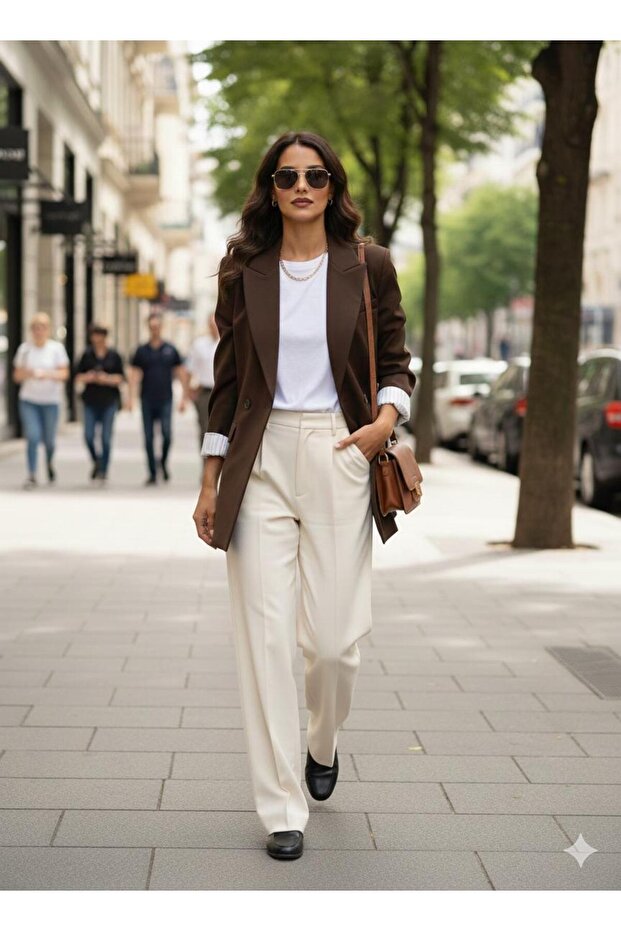 kahve blazer ceket - 2