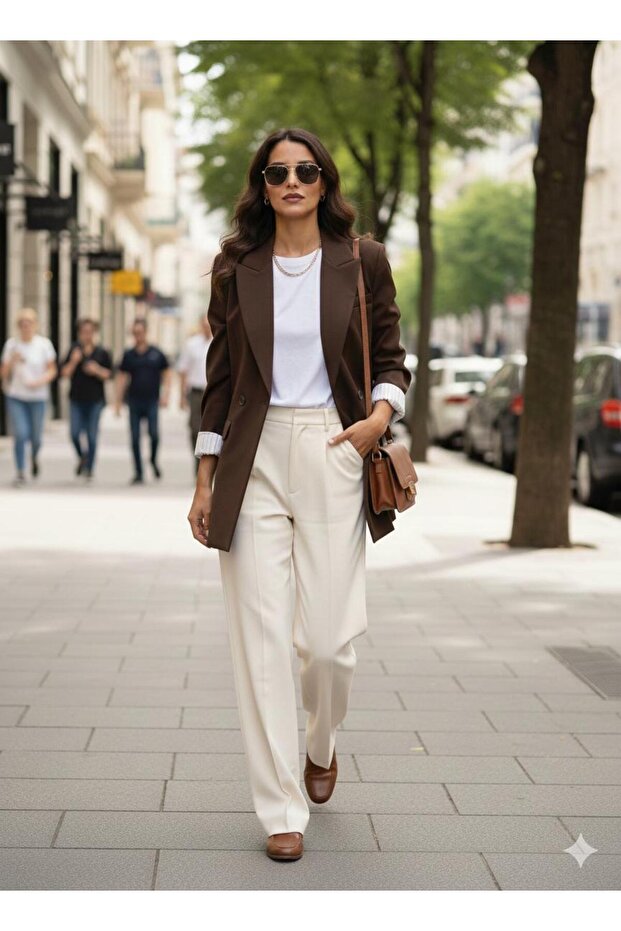 kahve blazer ceket - 8