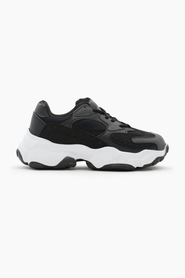 Women's Black White Sports Shoes Tb284